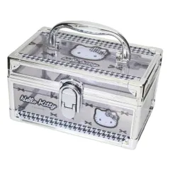 ハローキティ コスメボックス バニティケース ブラック サンリオ プレゼント 小物入れ キャラクター グッズ 