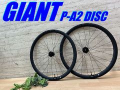 ☆ テルスポ イチ推し!! 未走行品!! GIANT P-A2 DISC TLR C21 100×142mmTA 6BOLT PROPEL ジャイアント プロペル 完成車外し 700c アルミ エアロホイール ロード クロス PA2 M-1559