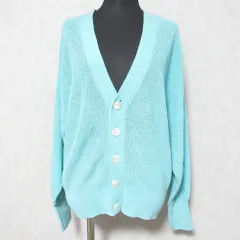 未使用 25SS SLOBE IENA スローブイエナ リネン混Vネックカーディガン 25080912303010 サイズF ブルー レディース 古着 中古 USED