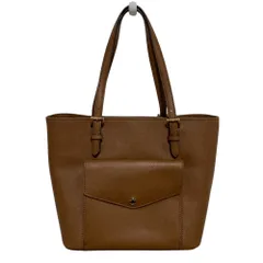美品 MICHAEL KORS マイケルコース JETSET ミディアムポケット トートバッグ ブラウン レディース 古着 中古 USED