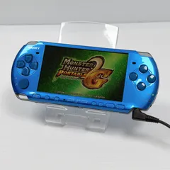 美品 PSP 3000 バイブラントブルー 動作確認済み FW6.60 中期型モデル ソニー プレイステーション ポータブル SONY PlayStation Portable psp