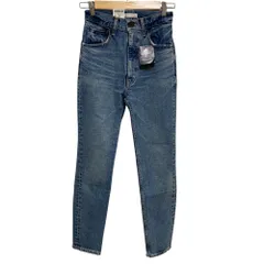 未使用 MOUSSY マウジー MVS SKINNY ストレッチ スキニー デニムパンツ ジーンズ 010BAC12-5270 W23 ブルー レディース 古着 中古 USED