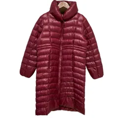 美品 MIZUNO ミズノ ブレスサーモ フェイクダウンコート ロングダウンジャケット L ボルドー レディース 古着 中古 USED