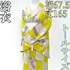 超美品】浴衣 夏着物 白地 黒 モノトーントンボ レトロモダン トール