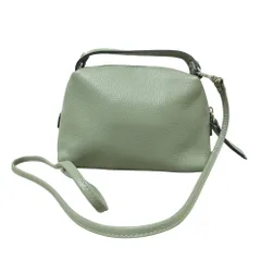 美品 GIANNI CHIARINI ジャンニキアリーニ アリファS レザー 2WAYショルダーバッグ グリーン レディース 古着 中古 USED