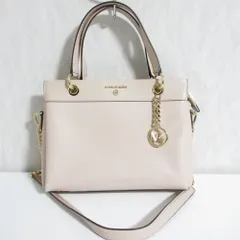 美品 MICHAEL KORS マイケルコース MKモチーフ 2WAYチェーンショルダーバッグ トートバッグ ピンク レディース 古着 中古 USED