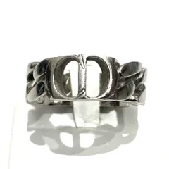 【即購入可】Christian Dior チェーンリング シルバー M 即購入可】Christian Dior チェーンリング シルバー M