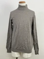 メンズ ニット　タートルネック Ｍ セーター グレージュ 20251210-0001