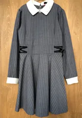 新品　ジェニィラブ　グレーストライプ　リボン使い　フォーマル　ワンピース　160cm   女の子卒業式　発表会