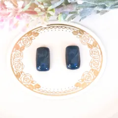 no.393　レジン　スクエア型　グリーン　パール　ピアス　イヤリング　ハンドメイド