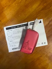 【最終値下げ】ムーミン キーケース 型押し MOOMIN 北欧  牛革 本革 リトルミィ リング付 キーホルダー