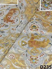 青山井筒工藝 別誂品 訪問着 一つ紋 友禅 金彩 正絹 躾糸付き X278