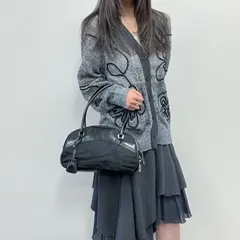 【中古】PRADA プラダ ハンドバッグ ショルダーバッグ ブラック レザー ナイロン ヴィンテージ レディース【中古美品】HIBUOCHI VINTAGE