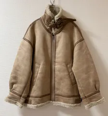 Ungrid ビッグシルエットフェイクムートンボアブルゾン