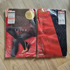 日本GU産 GUNZE パータンパンスト 40デニール 2枚まとめ L LL