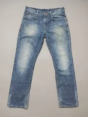 32 トミーヒルフィガー ヴィンテージウォッシュ ボストン スリムジーン デニム