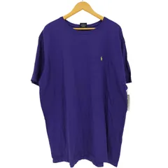 ポロバイラルフローレン Polo by RALPH LAUREN 90s~00s ポニー刺繍 コットン クルーネック半袖Tシャツ メンズ import：XL 