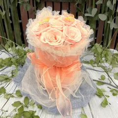 花束 ソープフラワー 母の日 フラワーギフト バラ 造花 ブーケ 誕生日プレゼント 枯れない花 記念日 退職 開店祝い 結婚祝い シャンパンフラワー 人工ローズソープフラワーブーケオーナメントパーティーリビングルームの装飾 a-288