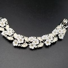 上質艶美天然淡水パールボタニカルデザインブレス 上質艶美天然淡水パールボタニカルデザインブレス - メルカリ