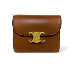 CELINE セリーヌ スモールウォレット 三つ折り トリオンフ レザー