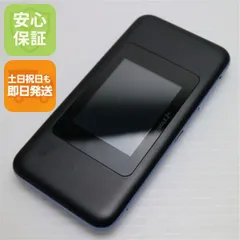 美品 UQmobile Speed Wi-Fi NEXT W06 ブラック×ブルー 本体 白ロム  土日祝発送OK 04000