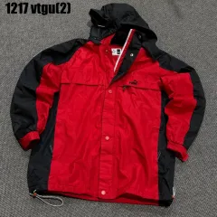 プーマ 起毛 ウィンドブレーカー ジャケット レッド/ブラック フード