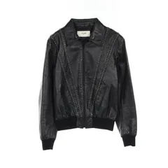 M 19AW CELINE クラシック レザー ライダースジャケット 44 中古・古着通販】CELINE (セリーヌ) クラシックバイカージャケット