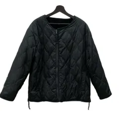 タイオン TAION 体温 ミリタリー リバーシブル クルーネック ダウン ナイロン ボア フリース キルティング MILITARY BLACK 黒 TAION-R104BML-1 ジャケット 無地 ブラック 2XLサイズ 104LT-268