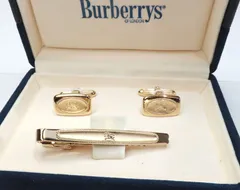 バーバリー  BURBERRY カフス・ネクタイピン セット 騎士 ゴールド /34231