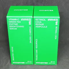 【未開封】イニスフリー　ビタC　グリーンティーエンザイム　ブライト　セラム＆レチノール　シカ　リペア　セラム　InnISFree 美容液セット　各30ml