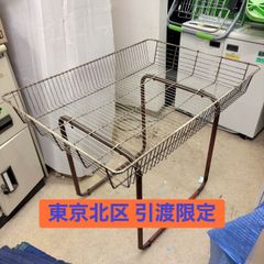 昭和レトロ アイアン キャスター付き ワイヤーラック 3段　陳列　ガレージ 昭和レトロ アイアン キャスター付き ワイヤーラック 3段 陳列