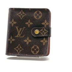 良品 ルイヴィトン モノグラム コンパクトジップ 二つ折り財布 ②