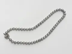 M53  【テリ強＆美品】　あこや真珠　パールネックレス 7.5-8.0ｍｍ SV刻印　＃鑑別書付き＃大珠