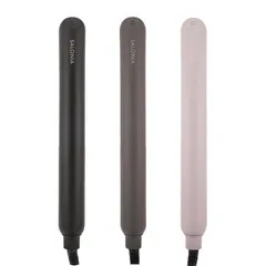 SALONIA サロニア スムースシャイン ストレートヘアアイロン 24mm [3種類から選べる] ブラック グレー ピンクストレートアイロン[宅急便]