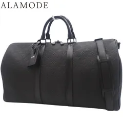 LOUIS VUITTON(ルイ・ヴィトン) モノグラム・アンプラント キーポル･バンドリエール50 ボストンバッグ 2WAY ショルダー 肩掛け トラベル ブラック黒 ブラック金具 M59025 メンズ 40802170761【中古】【アラモード】