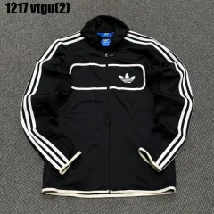 アディダス ブラック 3本線 トラックジャージ ジャケット