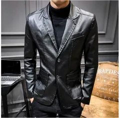 【新品】レザージャケット メンズ テーラードジャケット ビジネス 大きいサイズ 皮ジャン ライダースジャケット フォーマルジャケット ビジネススーツ アウター ブルゾン スリム 細身 冠婚葬祭 秋 冬 ブレザ114477