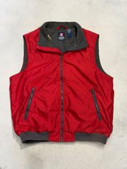 CHAPSチャップスラルフローレン　ナイロンパディングベスト CHAPS チャップス ラルフローレン フリースベスト メンズL 古着 Ralph