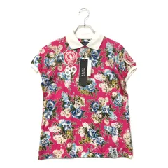 未使用品 レディース パーリーゲイツ PEARLY GATES 半袖ポロシャツ 0(S) ピンク系 花柄 フラワープリント