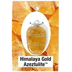  ★ヒマラヤ ゴールド アゼツライト ペンダントトップ４個セット ※ギャランティーカード付き!! ※ロバート・シモンズ氏のヘブン＆アース社製!! Ｈ＆Ａ社製 パワーストーン 天然石 ペンダント トップ　ヘブン アンド アース社