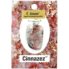 【アゾゼオ仕様】★シナゼツペンダントトップシンシャ 辰砂 Cinnazez Azoseo 【ギャランティーカード付き】※ロバート・シモンズ氏のヘブン＆アース社製!! パワーストーン ペンダントトップ 天然石 ペンダントトップ