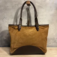 ✨Felisi フェリージ 15-28 トートバッグ スエード×レザー ブラウン イタリア製 大容量 ビジネス カジュアル✨