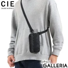 CIE ショルダーバッグ メンズ レディース シー スマホショルダー ショルダーポーチ バッグ 小さい 日本製 GRID3 MOBILE SHOULDER BAG 032060 BLACK(10)