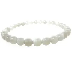 ★グレームーンストーンブレスレット【高級６ｍｍ珠】 ※ＬＬサイズ：内径約１９～２０ｃｍ選択可能 Gray moonstone 月長石 ムーンストーン パワーストーン 天然石 ブレスレット 幸運祈願　未来予知祈願　恋愛運 結婚運 癒し祈願 悩み解消祈願 ブレスレ