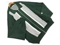 JAVA ジャバ クラシカルエルフ ジップアップ ニット カーディガン sizeXL/グレーｘ緑 ◇■ レディース