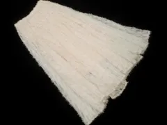 COCODEAL ココディール チュール フェザー フレア スカート size2/白 ■■ レディース