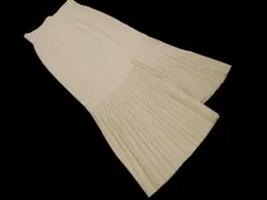 COCODEAL ココディール プリーツ 切替 マキシ スカート size2/アイボリー ■■ レディース
