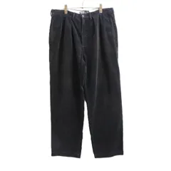 【中古B】90s vintage Polo Ralph Lauren ポロラルフローレン W36 L30 メンズ コーディロイパンツ  Tuck Corduroy Pants ” POLO CORDS ” ANDREW PANT 太畝 黒 中古B 古着