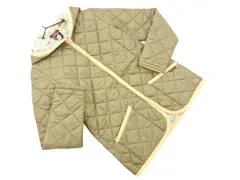 LAVENHAM ラベンハム liberty art fabric フード キルティング ジャケット size36/カーキ ◇■ レディース