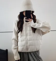 (海外配送) ニット ダウン ジャケット (複数カラー)